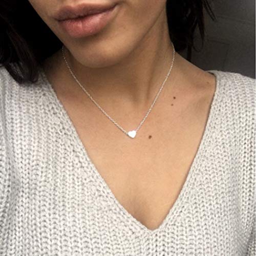 image for Shegirl Heart Choker Necklace Delicate Love Necklace Pendant Necklace 