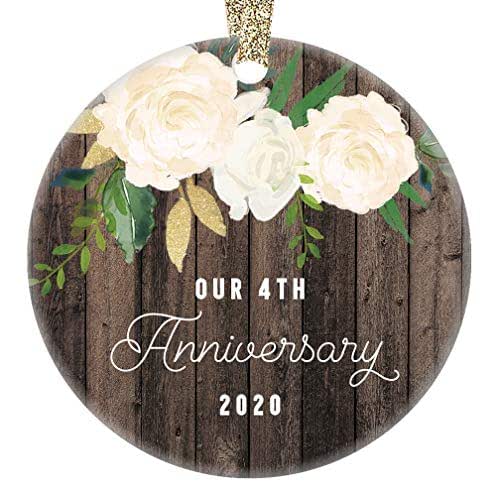 Our 4th Anniversary Ornament 2020 Fourth Year