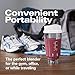 Hamilton Beach Personal Blender for Shakes and Smoothies with, Two 14oz Travel Cups and 2 Lids, White (Discontinued)
