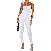 Xuan2Xuan3 Women Spaghetti Strap Bodycon Tank One Piece Jumpsuits Rompers Catsuit Unitard Bodysuit