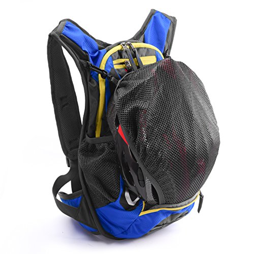 Juboury Hydration Backpack with Free 2L Water Bladder Reservoirs, 15L Hydration Rucksack Bag, All Weather Cover for Running, Hiking, Biking, and Any Other Outdoor Activity (Blue) - Thumbnail 5