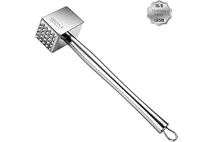 GXONE Meat Tenderizer,304 Stainless Steel Heavy Sturdy Meat Mallet/Pounder/Hammer Tool(1.65lb)