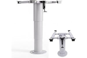 KAMRVLAAI Gas Lift RV Table Pedestal 4-Way Sliding Adjustable Aluminum Leg, Pneumatic Up/Down System for Marine Boat Yacht Ca