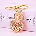 Jzcky Shzrp Love Heart and Crown Crystal Rhinestone Keychain Key Chain Sparkling Key Ring Charm Purse Pendant Handbag Bag Decoration Holiday Gift