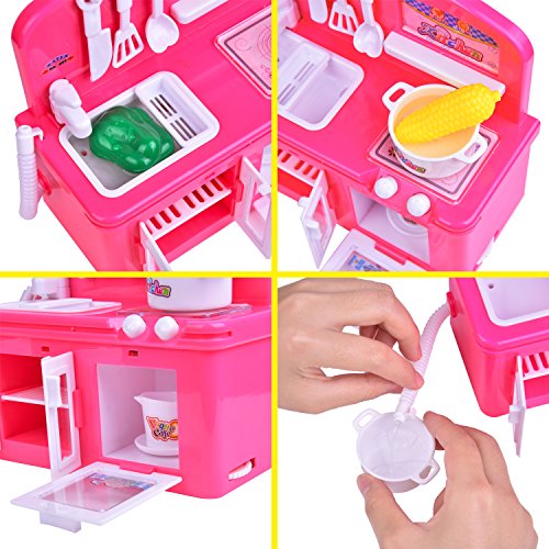 image for FUN LITTLE TOYS Toy Kitchen Appliances for Girls, Stove Burner with Ov