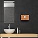 Bamboo Paper Towel Dispenser - Wall Mounted & Countertop for Kitchen/Bathroom - Holds Multifold, Z-fold, Trifold, C-fold Paper Towels