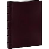 Pioneer Photo Albums Sewn Bonded Leather Bookbound 300 Pkt 4x6 Bi-Directional Photo Album, Burgundy