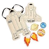 Seedling Littles Galaxy Rocket Adventure Cape Costume Kit for Toddlers Ages 2-4