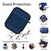 Airpods Case Cover, 2019 Newest Airpod Silicone Case Full Protective Cover Skin 9 in 1 Airpods Accessories for Apple Airpods 1 & 2 Wireless Charging Case, RTAKO Blue Airpods Cover(Front LED Visible)thumb 4