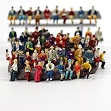P8711 60 pcs HO scale 1:87 ALL Seated People sitting figures scenery passengers