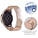 CAGOS Compatible Galaxy Watch (42mm)/Galaxy Watch Active Bands Sets, 20mm 2 Pack Stainless Steel Rose Gold Milanese Loop Mesh Bracelet Strap Replacement for Galaxy Watch 42mm/Gear Sport/Ticwatch E