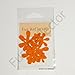 Orange Flower Bicycle Reflector Reflective Sticker