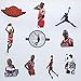 NBA Basketball Laptop Stickers Cool Vinyl Waterproof Sport Jordan Shoe AJ Sticker Skateboard Pad MacBook Car Snowboard Bicycle Luggage Decal 50pcs Pack