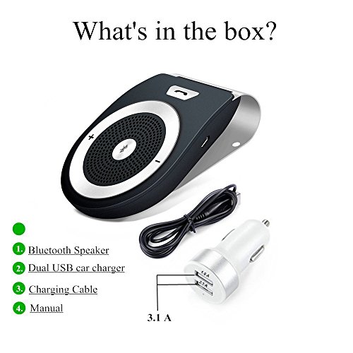 Bluetooth Speakerphone Wireless Portable Speaker Car Motion AUTO ON