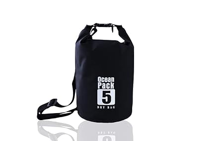 Orpio Heavey- Duty PVC Waterproof Ocean Pack Dry Bag 5 Liter for Outdoor Boating, Hiking, Camping, Rafting, Fishing, Snowboarding and Backpacking