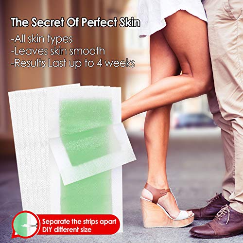 40 Strips Wax Strips,Hair Removal Wax Strips for Arms, Legs, Underarm