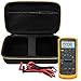 Comecase Hard Carrying Case for Fluke 87-V/ 87V Max/ 88V/ 15B+/ 17B+ and More Digital Multimeter, Protective Travel Storage Bag - Black
