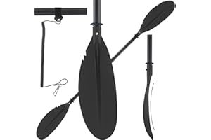 Frebuta Kayak Paddle for Adults,70 to 95in Paddle Board Paddles Telescopic Frosted Pipe Shaft Kayaking Boating Canoeing with 1 Free Paddle Leash Double Oar Float Paddle Sturdy Durable