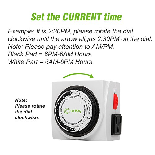 5 Century+Heavy+Mechanical+Timer+Outlet