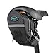Dominick Bike Saddle Bag Water Resistant Bicycle Under Seat Pouch Wedge Packs with Reflective Stripes Black