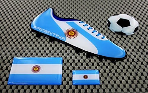 Argentina World Cup Football Soccer Shoe 3d Decal Sticker Set