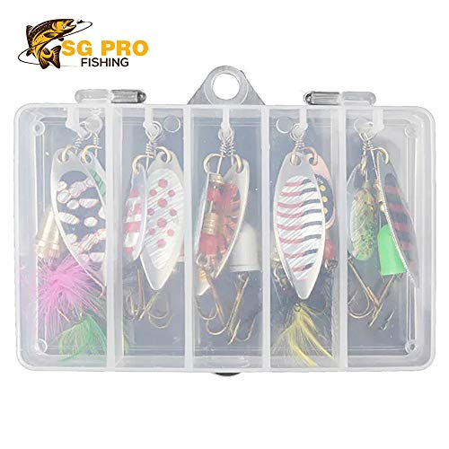 Angelköder, Spinnköder, 10 Stück, mit Angelzubehör, Stahlkopf-Köder, Barsch, Forelle, Lachs, Hartmetall, Spinnköder-Set – Bild 8