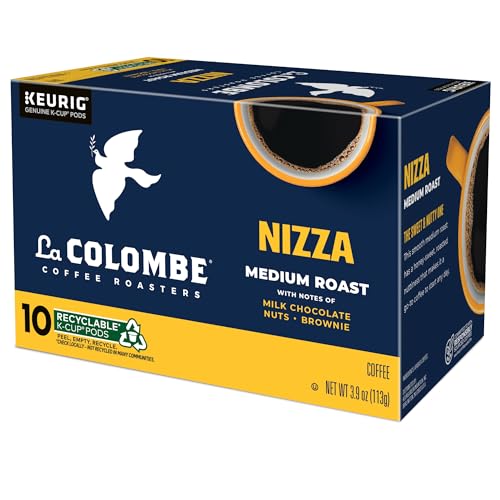 LA COLOMBE® COFFEE ROASTERS NIZZA MEDIUM ROAST COFFEE, SINGLE SERVE KEURIG® K-CUP® PODS, 10-COUNT BOX