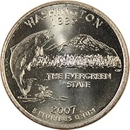 2007 P Washington State Quarter BU Uncirculated Clad 25c Coin