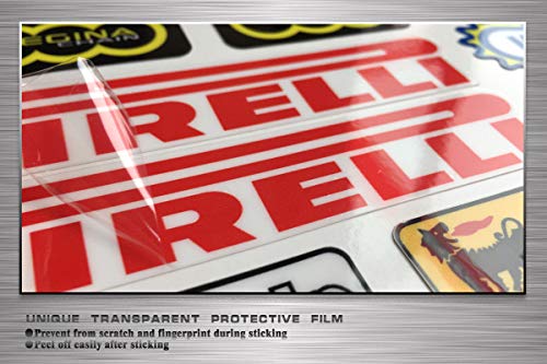 Kungfu Graphics ARROW Exhaust Pipe Sponsor Logo Racing Sticker Sheet Universal (7.2 x 10.2 inch)