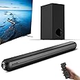 Sonic Blast Sound Bar for TV with Subwoofer 31.5" 2.1 CH Wireless Bluetooth 5.0 TV Soundbar 3D Surround Sound System TV Speaker for Home Theater Audio, HDMI/Optical/Aux/USB/RCA, Movie, Game, Bass Mode