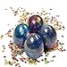 SLOUEASY - 4 Pack Crystal Galaxy Slime with Fruit Pack Easter Egg Slime,Glitter Putty Fluffy Toy, Scented Stress Relief Sludge Clear Clay Mud Jumbo Slime Easter Basket Stuffers Craft Supplies,Beading