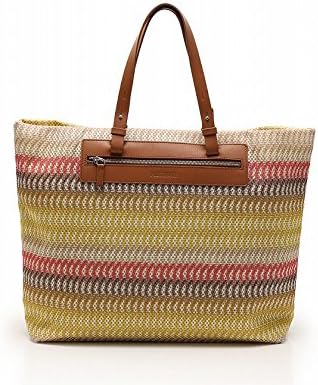 Amazon Co Jp ミッソーニ Missoni トートバッグ レザー メッシュ 黄 マルチカラー 中古 服 ファッション小物