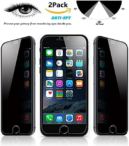 [2-Pack] iMoreGro iPhone 8 Plus/7 Plus Privacy Screen Protector, Anti-Spy Tempered Glass Screen Protector [Anti-Scratch] [Easy Install] for iPhone 8 Plus/7 Plus 5.5"