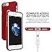 GOOSPERY Pearl Jelly for Apple iPhone 7 Plus Case (2016) Slim Thin Rubber Case (Red)
