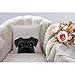 HGOD DESIGNS Black Schnauzer Original Painting Dog Puppy Pillow Case Cover Cotton Linen 18X18 Inch