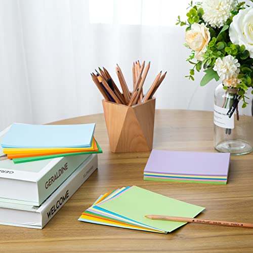 Koogel Flash Cards, A6 Revision Cards 9 Colours Index Cards 150 x 100mm（6x4