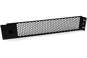 StarTech.com Blanking Panel – 2U – Vented – Hinged Rack Panel – 19in – TAA Compliant – Tool-Less Installation – Filler Panel