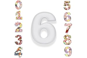 Manoczy 10”Cardboard Number Mache Chocolate Covered Strawberries Fillable Sweets Candy Container Box (White, 6 or 9)