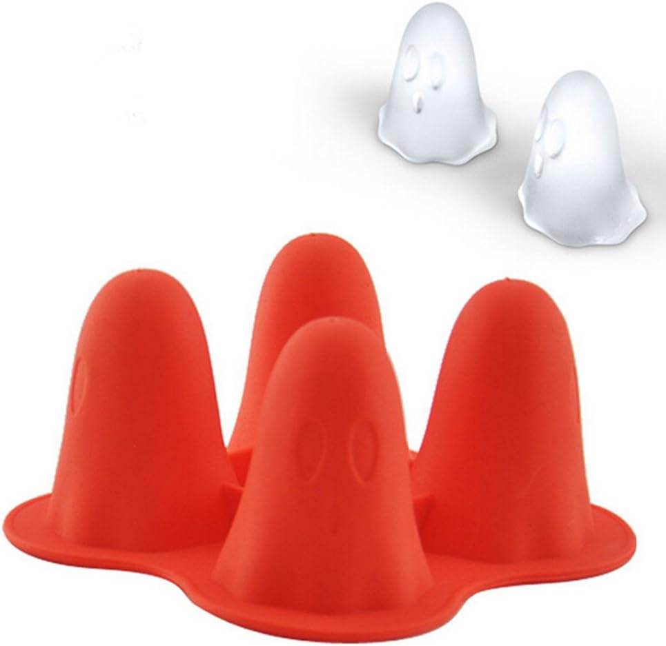 ULATREE Creative Halloween Party Ghost Ice Cube Tray Mold Silicone Customization by ULATREE