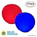 POP 12-inch Floating Pool Lights, Solar Powered LED Glow Balls, 4 Changing Colors, Waterproof, Inflatable, Floatable Swimming Pool Decor for Outdoor Party Garden Pond Patio Lawn, 2 Pack