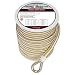 Extreme Max White & Gold 1/2" x 150' 3006.2258 BoatTector Double Braid Nylon Anchor Line with Thimble-1/2