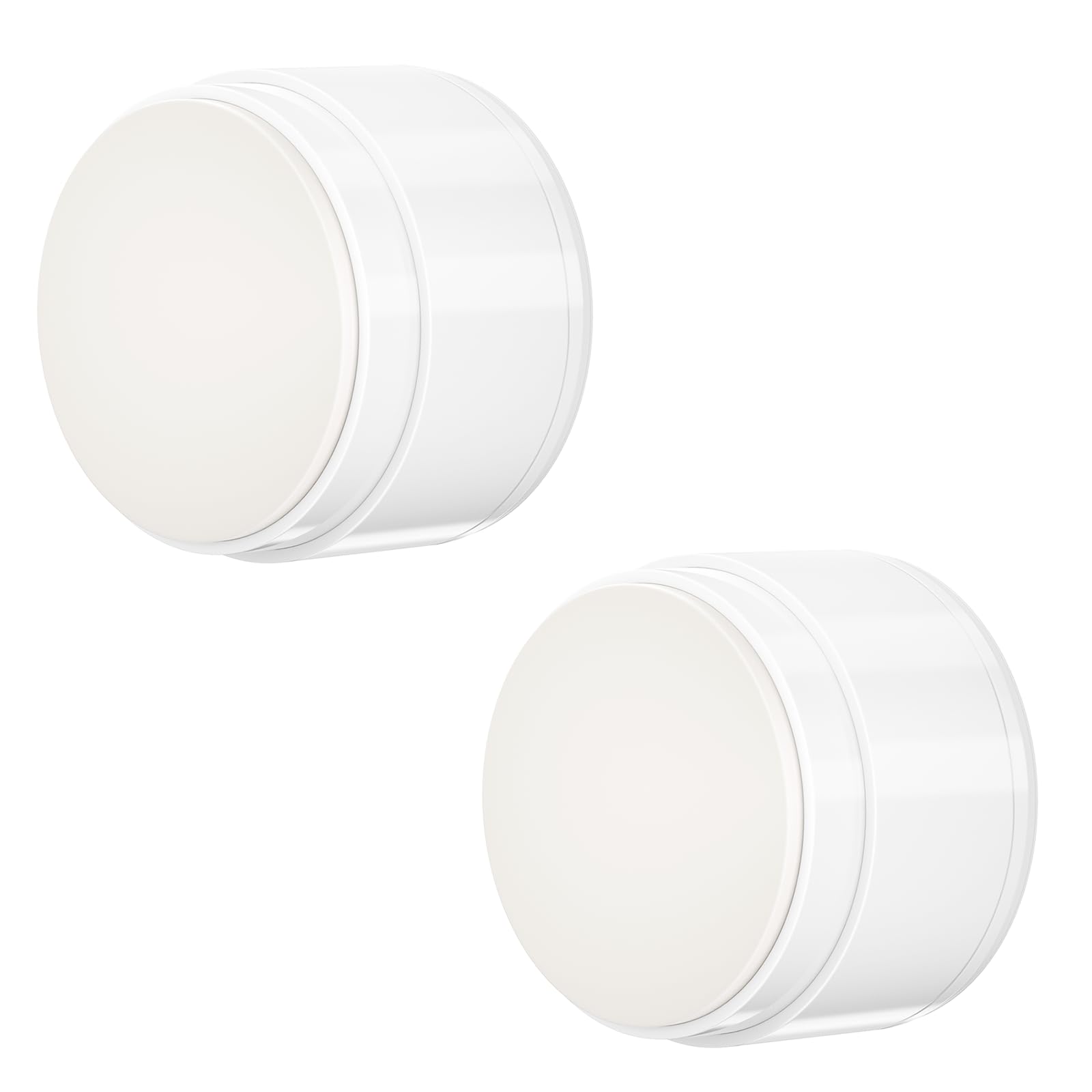 Photo 1 of 2PCS Door Stoppers for Wall Protector with Adhesive, Aluminum Door Knob Wall Protector, Spring Shock Absorption Technology, Door Bumpers for Walls, 1.38" Diameter, 0.94" Thickness, White