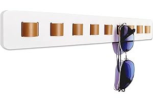 TIGARI Sunglass Organizer, Wood Sunglass Holder for Wall, Hanging Eye Glasses Stand, Sunglasses Storage Eyewear Display, Eyeglass holder for Multiple Glasses, Wall Mounted Sunglasses Rack, Home Decor