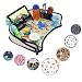 DMoose Kids Travel Activity Tray - Non-Flimsy, Tablet Holder, Strong Buckles, Sturdy Side Walls & Padded Base - Waterproof Snack, Play, Learn & Organize Lap Desk for Car Seats, Strollers & Air Travel primary
