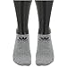 adidas Youth Originals Trefoil 6-Pack No Show Socks, Heather Grey/Black/White, Medium