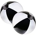 PENTA ANGEL Beach Balls 2PCS 12 Inch Inflatable/Blow Up Classic Rainbow Color Summer Swimming Pool Party Favors Water Toy Beachball for Women Men Adults Playing