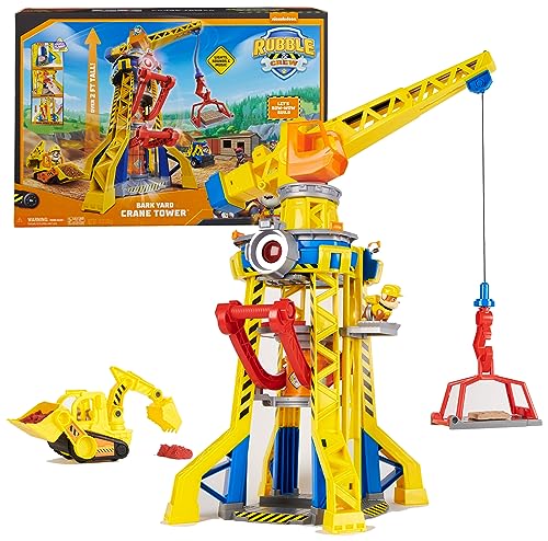 Rubble & Crew Baupfoten Hof Kran-Spielset, 68 cm, ab 3 Jahren