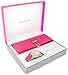 Gino Milano Women's Gold Leather Band Watch & Matching Tri-Fold Wallet Set - Pink