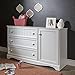 South Shore Savannah 3-Drawer Dresser with Door Pure White, Coastal