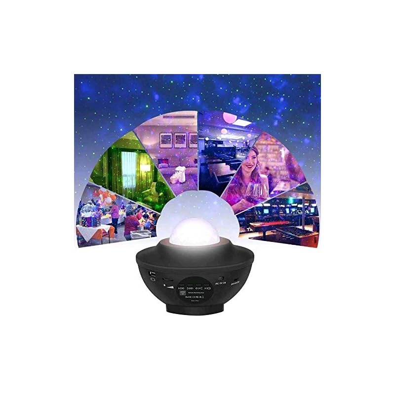 Ocean Wave Night Light Projector, Star Projector Laser with Bluetooth